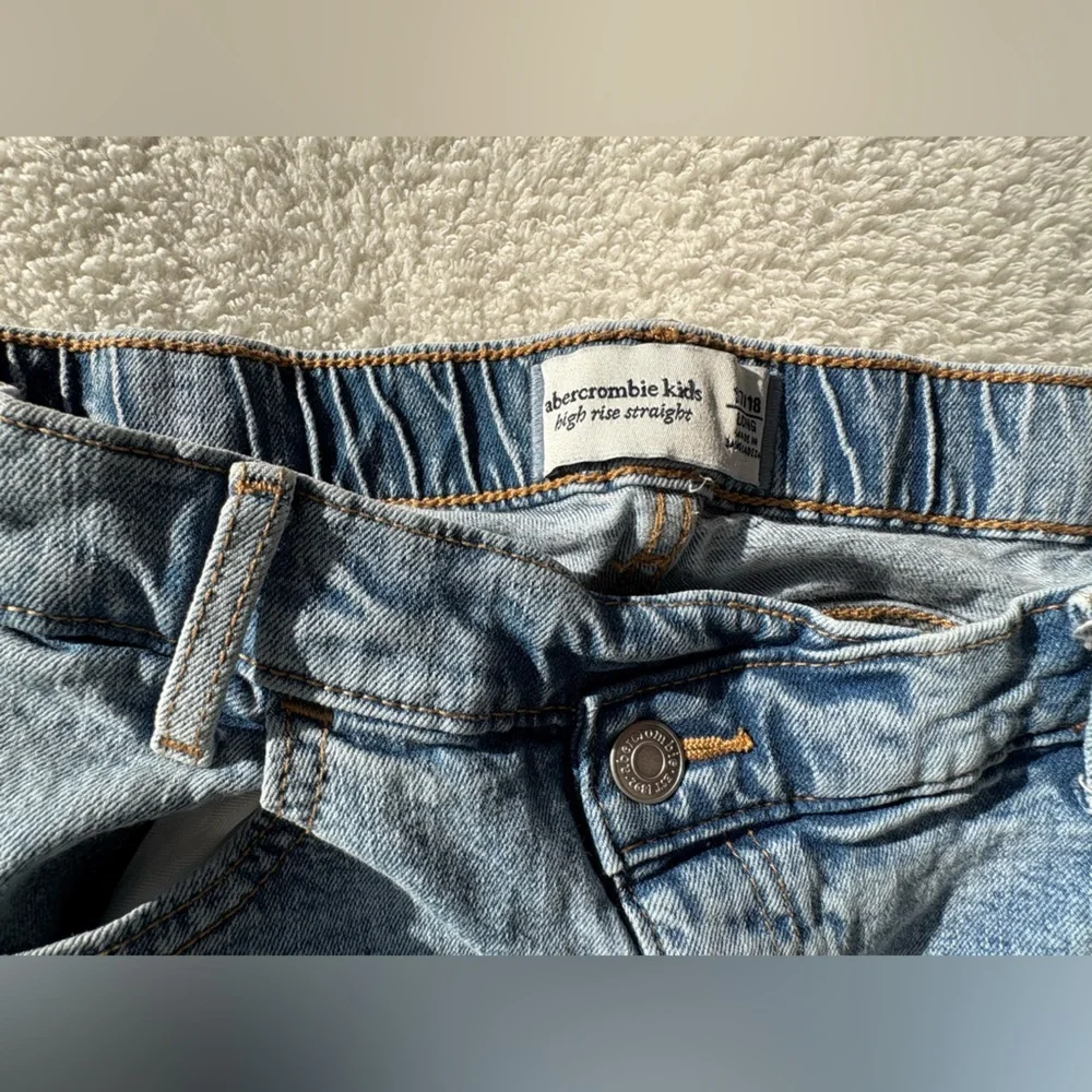 Abercrombie Kids Denim High Rise Straight Jeans